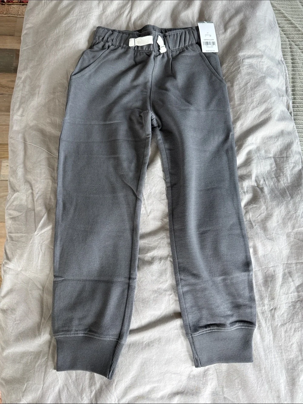 Carter's Gray Elastic Waist Jogger Pants